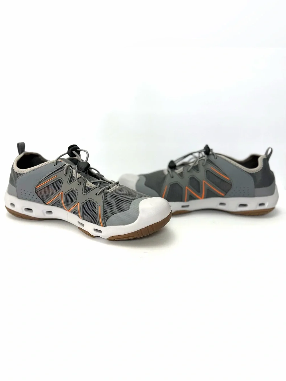 26 BoneZZZ Flozzz HydroPro Water Shoes Men’s Size 10 Gray Orange New No Box